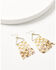 Image #1 - Ink + Alloy Women's Paige Ombre Checked Beaded Fringe Earrings, Multi, hi-res