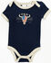 Boot Barn Infant Boys' Camo & USA Footed PJ Onesie Set - 2-piece, Taupe, hi-res