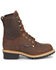 Image #2 - Carolina Men's Logger 8" Steel Toe Work Boots, Brown, hi-res