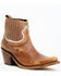 Image #1 - Liberty Black Women's Rebecca Back Star Booties - Snip Toe, Tan, hi-res