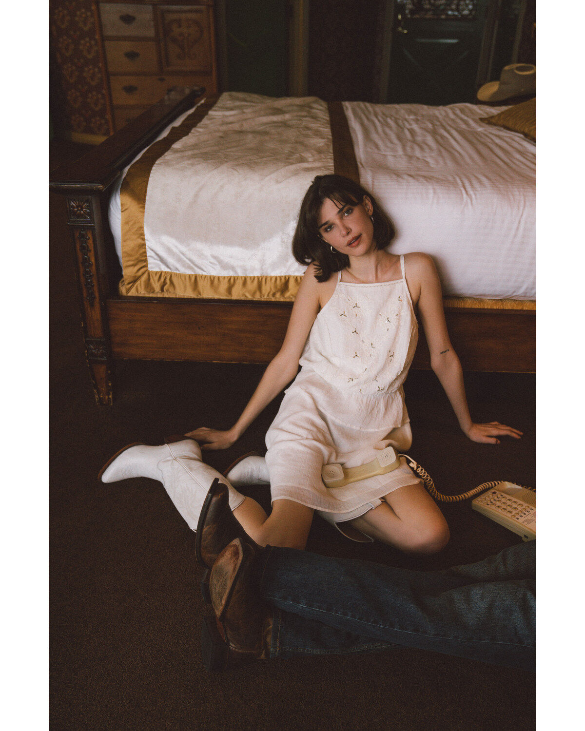 Image #1 - Idyllwind Women's Justyna Embroidered Mini Dress, Ivory, hi-res