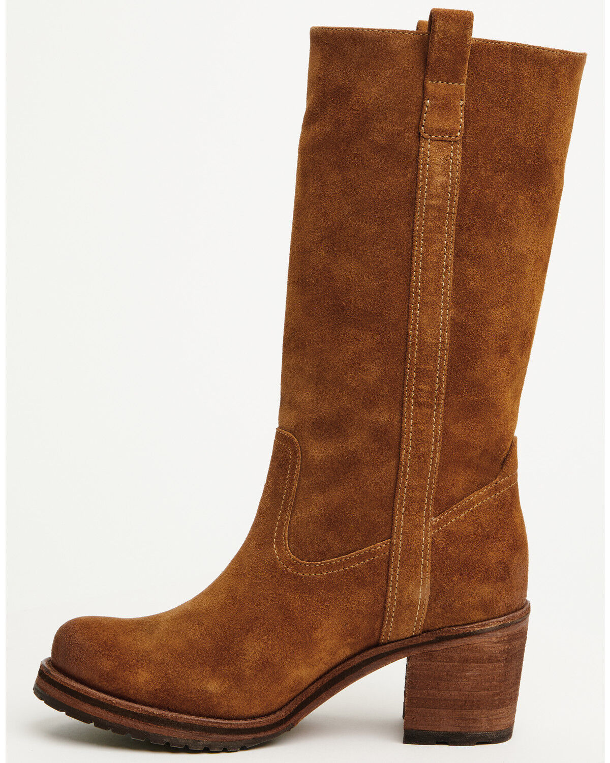 Image #3 - Cleo + Wolf Women's Scout Suede Fashion Boots - Round Toe, Cognac, hi-res