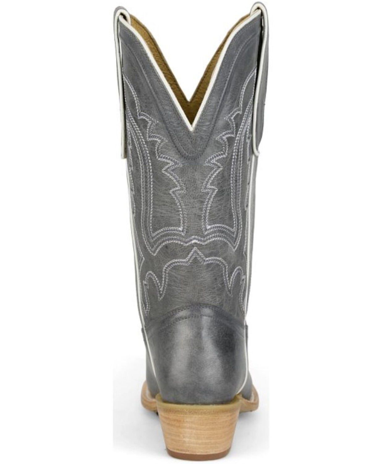 Image #6 - Tony Lama Women's Val Western Boots - Snip Toe, Grey, hi-res