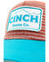 Cinch Women's Multi Braided Straw Logo Patch Mesh-Back Trucker Cap , Purple, hi-res
