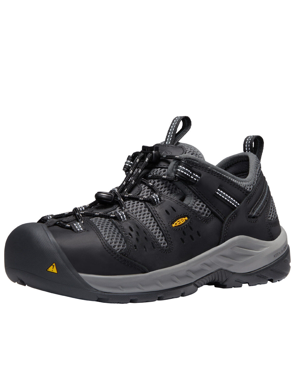 Image #3 - Keen Men's Atlanta Cool II Work Shoes - Steel Toe, Black, hi-res