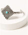 Idyllwind Women's Turquoise Beaded Silver Concho Trail Cuff Bracelet Set, Silver, hi-res