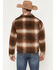 Image #4 - Outback Trading Co Men's Silas Plaid Print Zip-Up Concealed Carry Jacket, Brown, hi-res