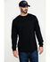 Image #1 - Cody James Men's FR Logo Long Sleeve Work Shirt - Tall, Black, hi-res