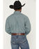 Image #4 - Cinch Men's Geo Print Long Sleeve Button-Down Western Shirt, Green, hi-res