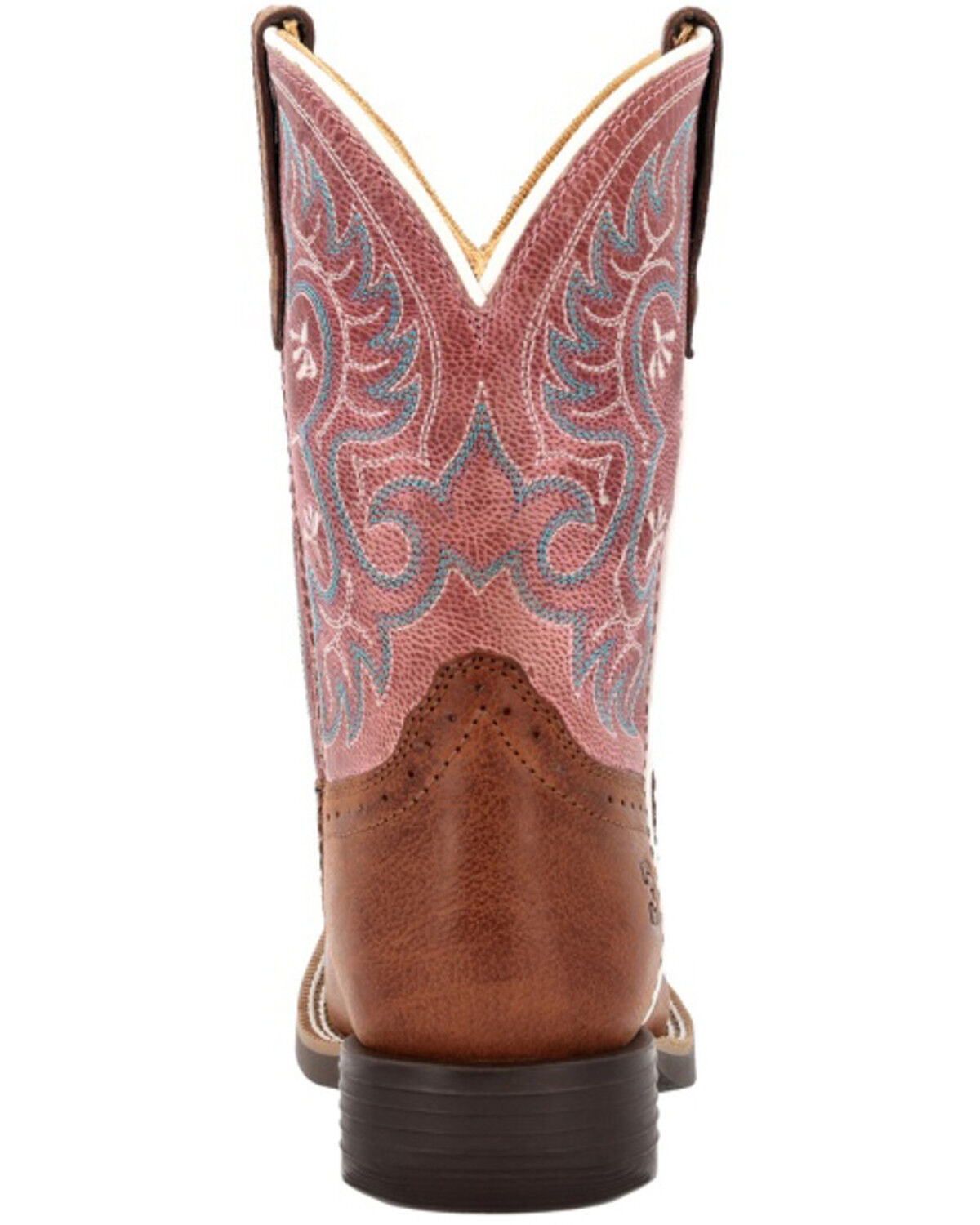 Image #5 - Durango Girls' Shyloh Performance Western Boots - Broad Square Toe, Brown, hi-res