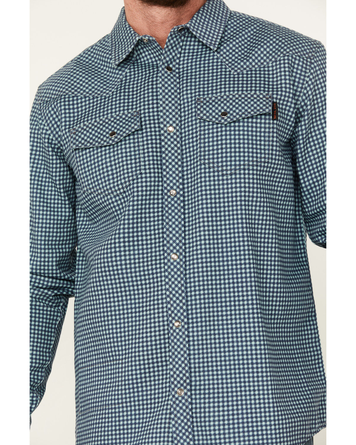 Product Name:  Cody James Men's FR Midweight Geo Print Long Sleeve Pearl Snap Western Shirt