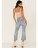 Image #4 - Wishlist Women's Crop Kick Flare Leg Jeans, Blue, hi-res
