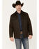 Image #1 - Cody James Men's Oilskin Snap Heavy Jacket, Brown, hi-res
