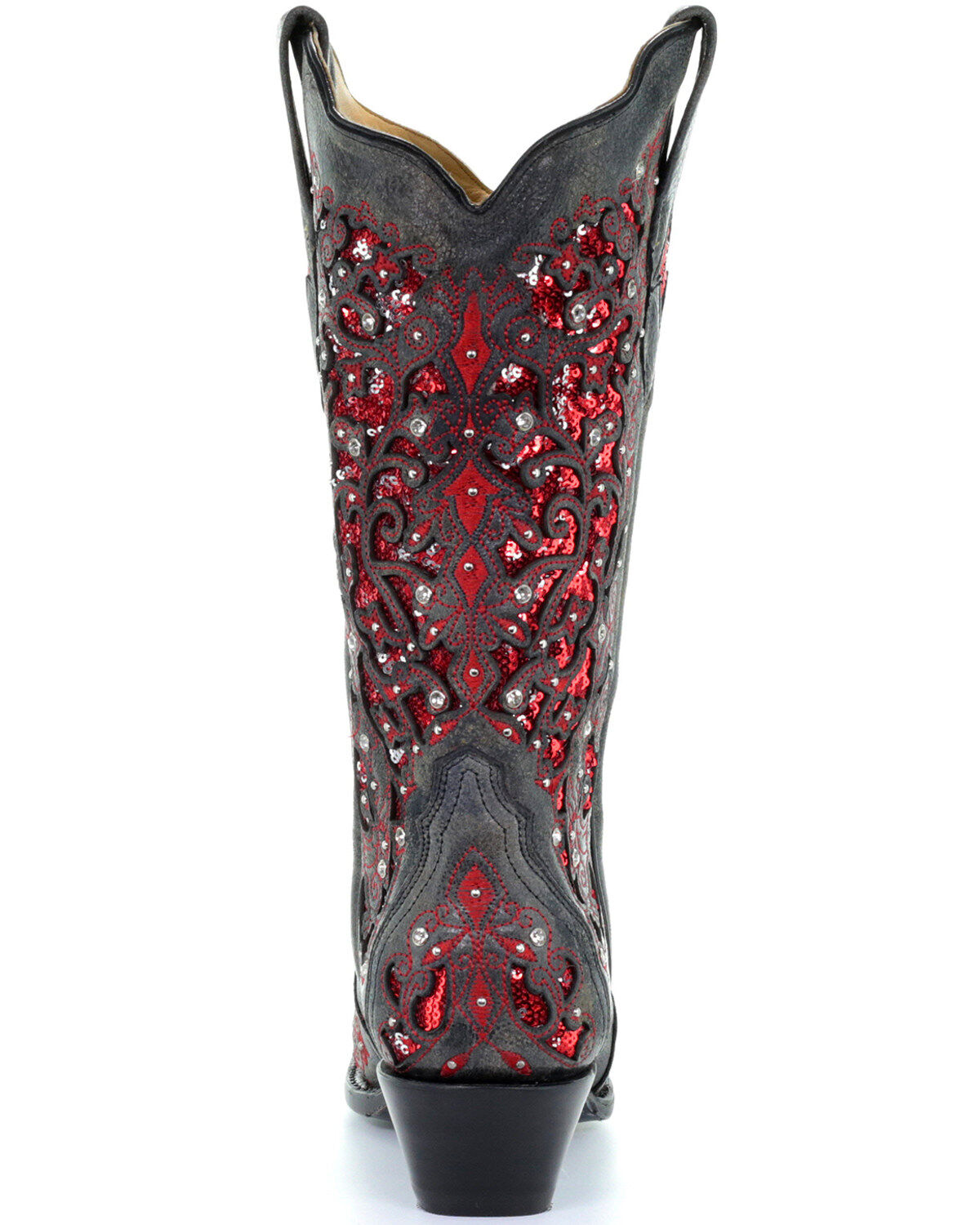 Corral Women's Crystal and Red Sequin 