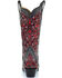 Image #5 - Corral Women's Crystal and Red Sequin Inlay Western Boots - Snip Toe, Black, hi-res