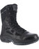 Image #1 - Reebok Men's Rapid Response 8" Work Boots - Round Toe, Black, hi-res