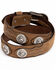 Cody James Men's Hair-On Praying Cowboy Concho Western Belt , Brown, hi-res