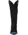 Image #4 - Lane Women's Plain Jane Suede Tall Western Boots - Round Toe, Black, hi-res