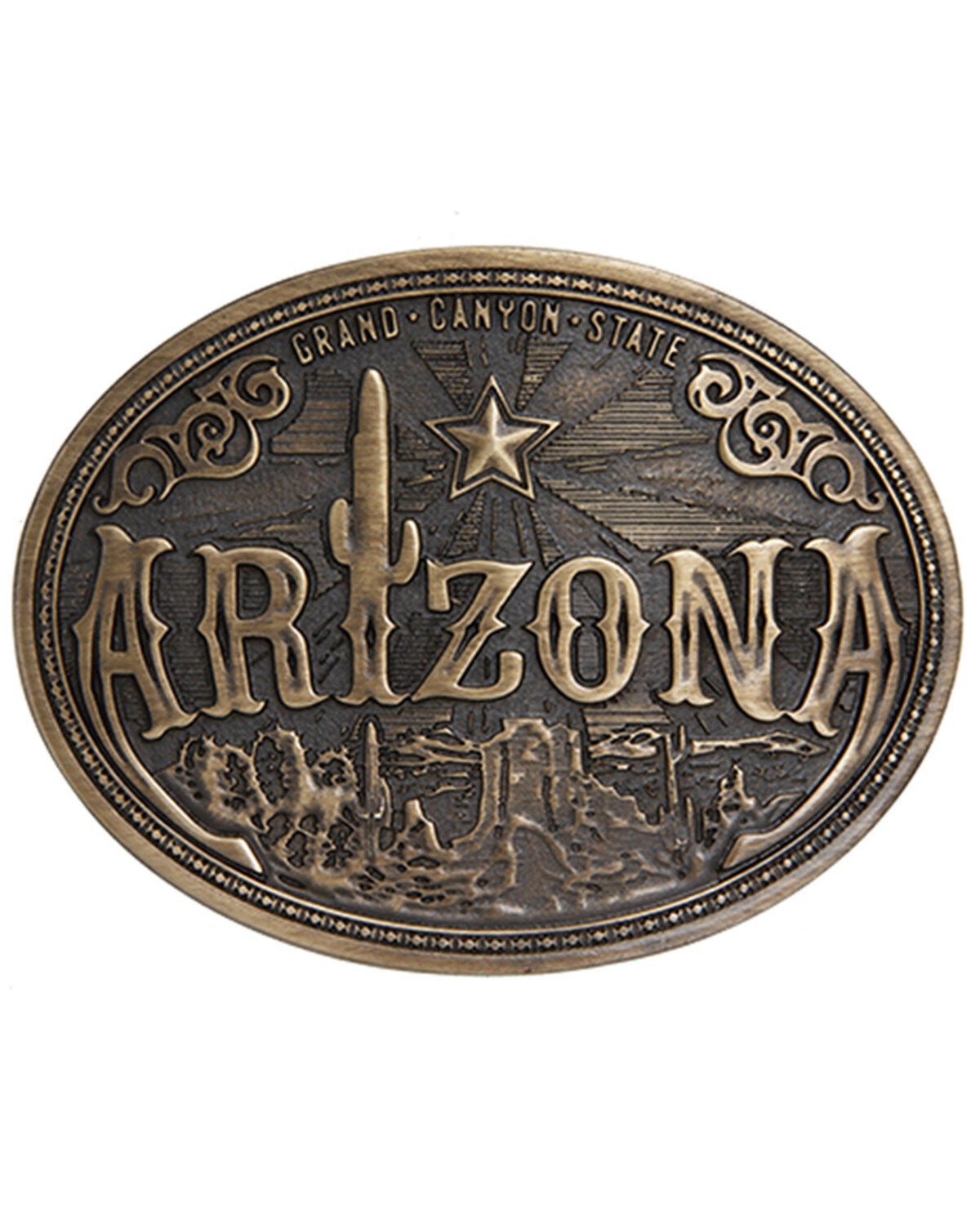 Cody James Arizona American Heritage Buckle, Bronze, hi-res