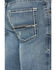 Image #4 - Ariat Men's M5 Clarence Forrest Medium Wash Straight 2X Durable Stretch Denim Jeans - Big, Medium Wash, hi-res