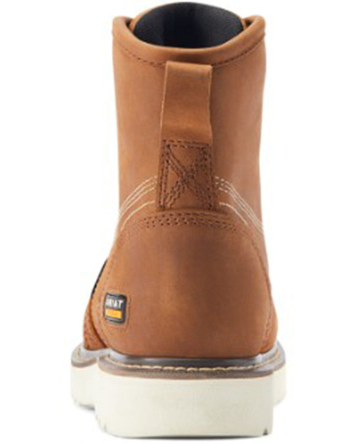 Image #3 - Ariat Men's Rebar 6" Waterproof Work Boots - Moc Toe, Brown, hi-res