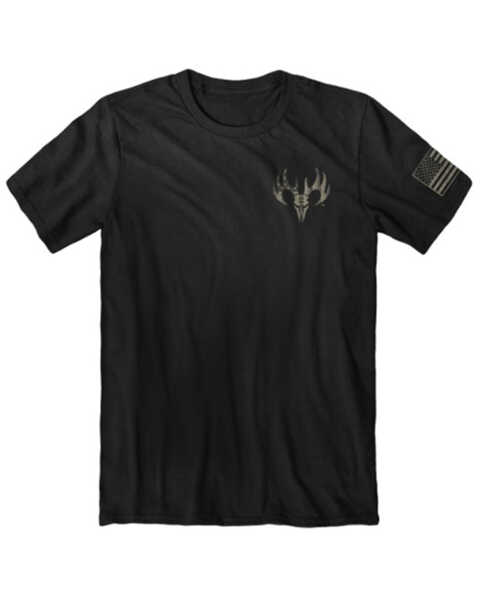 Buck Wear Men's Respect Digital Flag T-Shirt, Black, hi-res