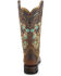 Image #11 - Corral Women's Studded Floral Embroidery Western Boots - Square Toe, , hi-res