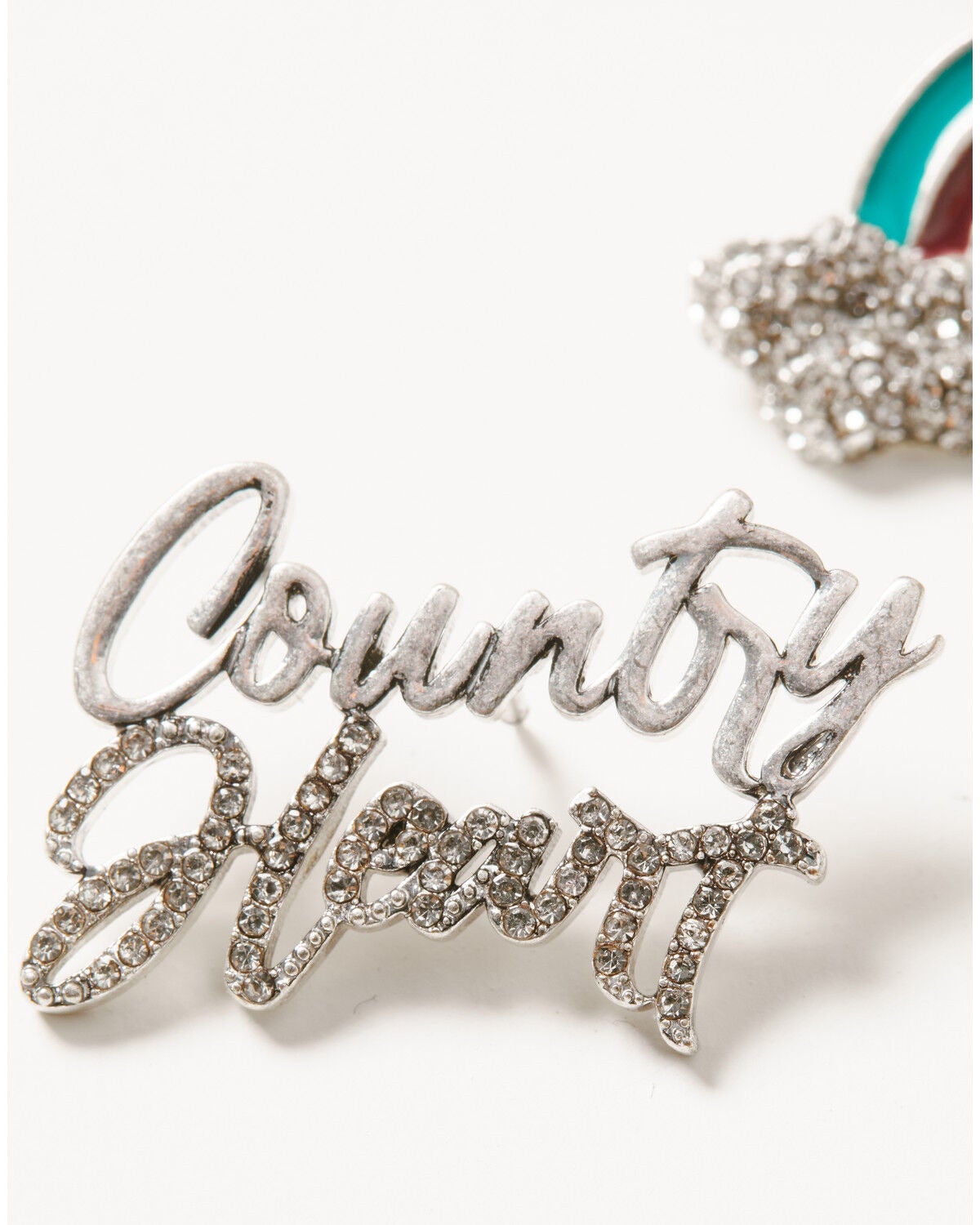 Image #4 - Lainey Wilson Women's Country Heart Pin Set - 3 Piece, Silver, hi-res