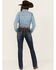 Image #3 - Panhandle Women's Dark Wash Mid Rise Stretch Riding Bootcut Jeans, Dark Wash, hi-res