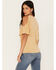White Crow Women's I'll Drink To That Cold Shoulder Tee, Dark Yellow, hi-res