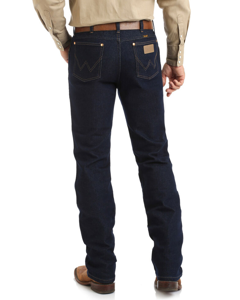 Wrangler Men's Cowboy Cut Active Flex Indigo Dark Bootcut Jeans | Boot Barn