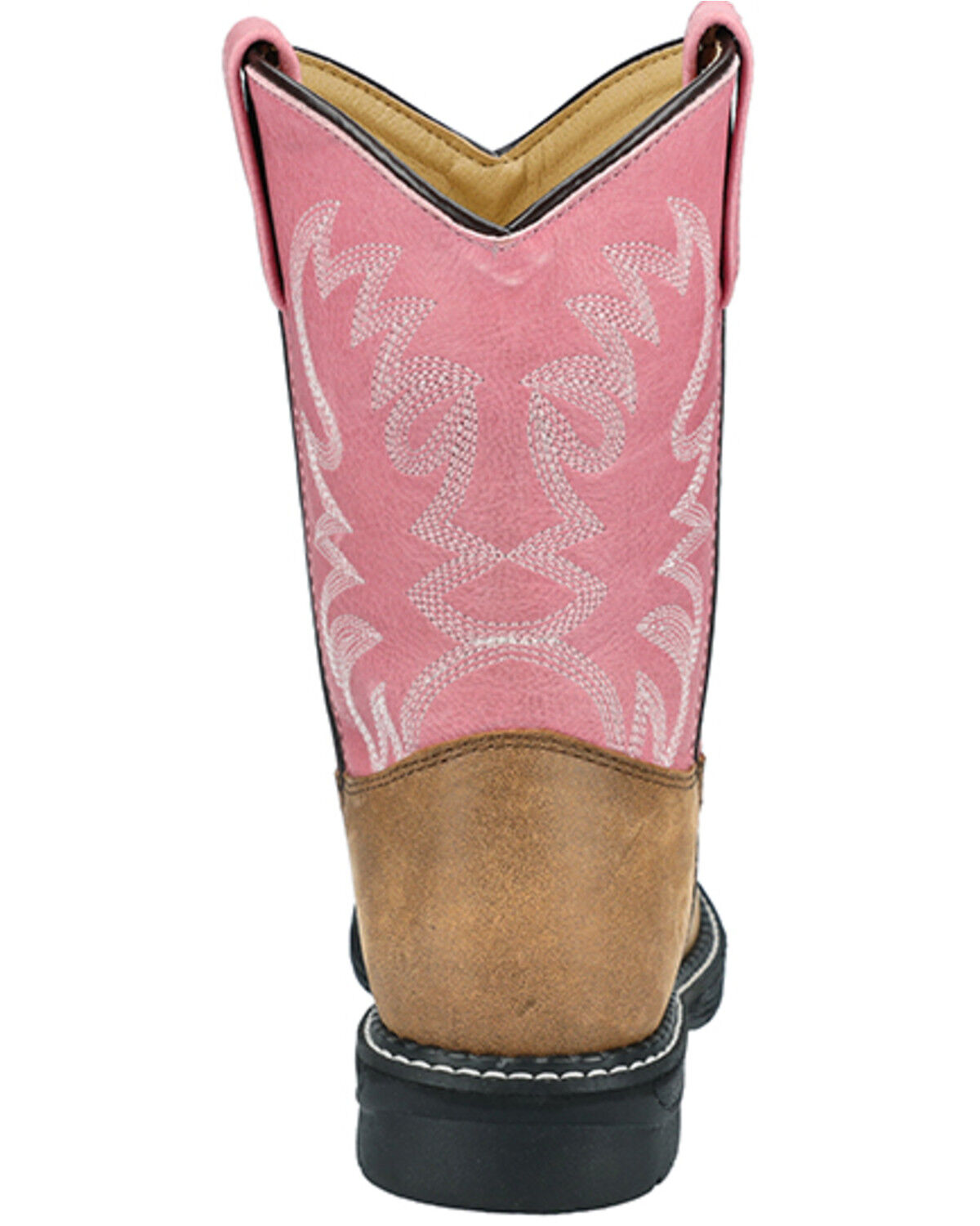 Image #5 - Smoky Mountain Little Girls' Buffalo Western Boots - Round Toe, Brown, hi-res