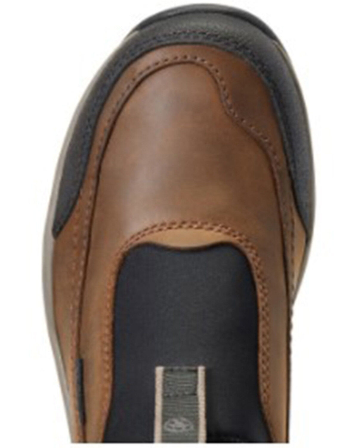 Image #4 - Ariat Women's Terrian Ease H20 Distessed Slip-On Work Shoe - Round Toe, Brown, hi-res