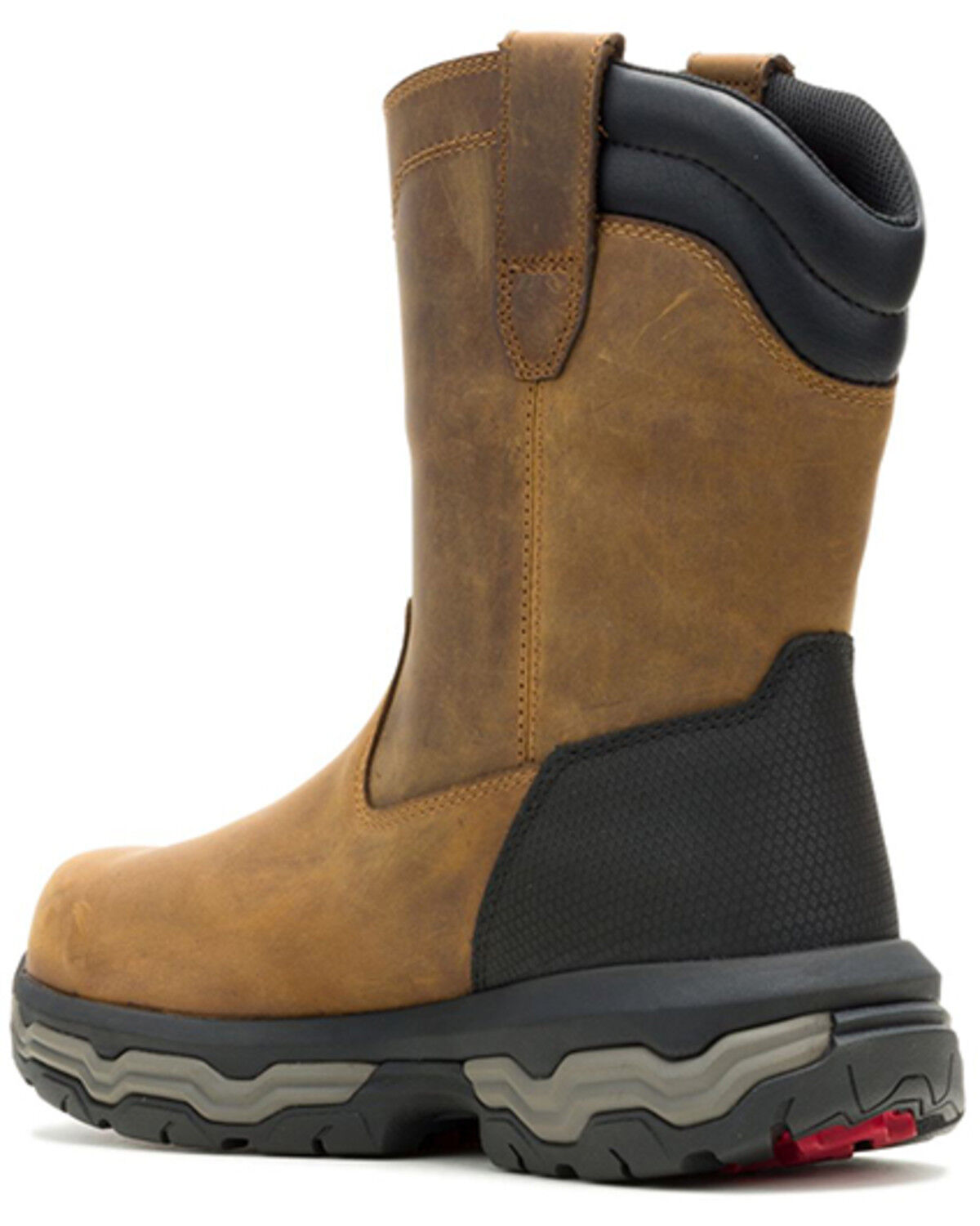 Image #3 - Wolverine Men's Alpha Infinity System Pull-On CarbonMax® Wellington Work Boots - Composite Toe, Dark Brown, hi-res