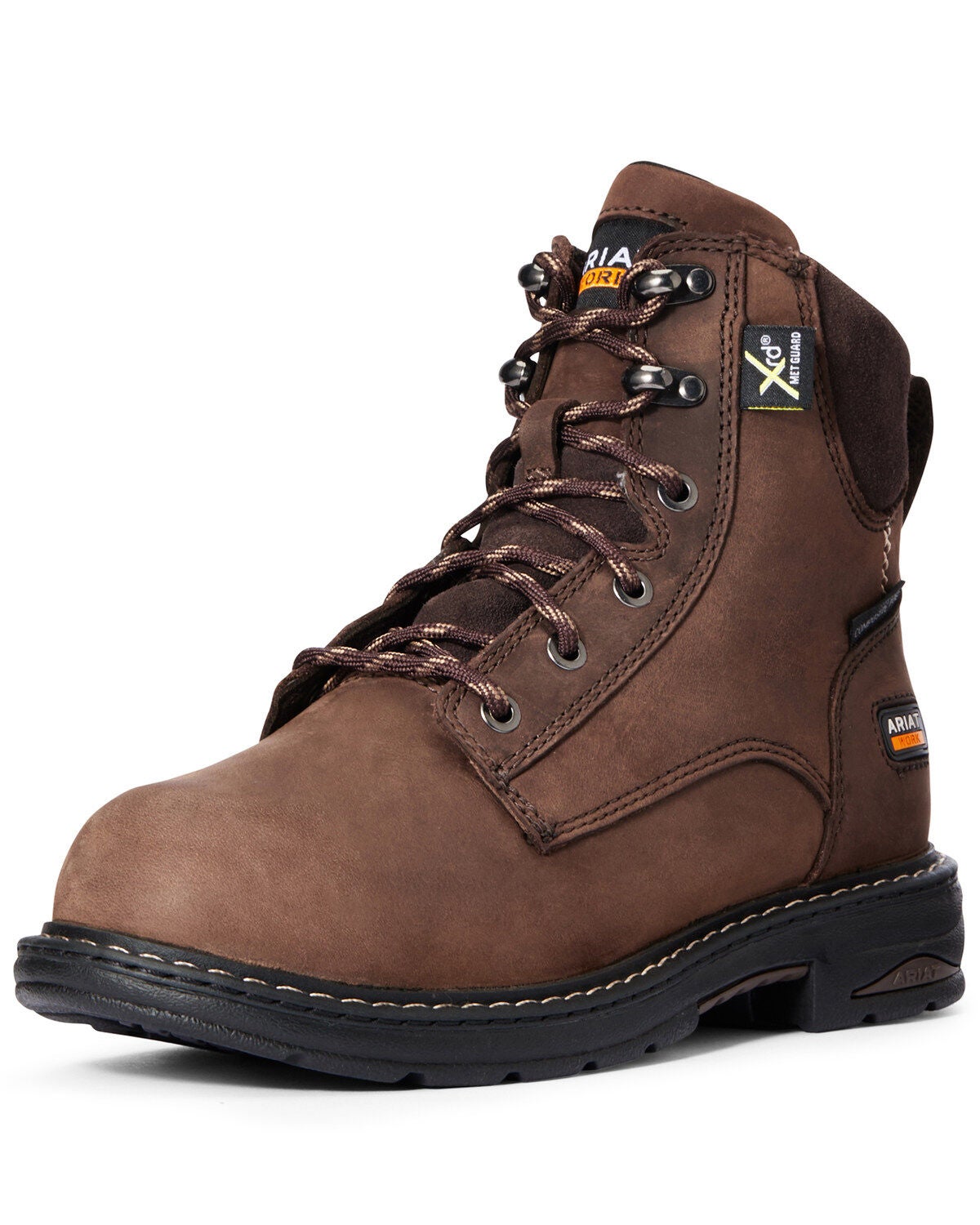 Ariat Women's Casey Met Guard Work Boots - Composite Toe, Brown, hi-res
