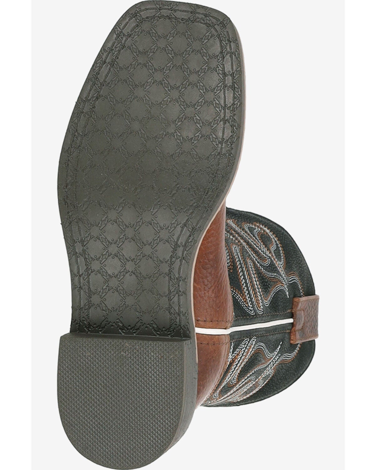 Image #6 - Smoky Mountain Boys' Grant Western Boots - Broad Square Toe, Black, hi-res