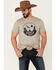 Image #1 - Rodeo Ranch Men's Heather Stone Desert Canyon Circle Graphic Short Sleeve T-Shirt, Stone, hi-res