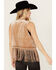 Image #4 - Vocal Women's Studded Faux Suede Fringe Vest, Tan, hi-res