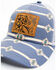 Image #2 - Shyanne Women's Leather Patch Pony Hole Mesh Ball Cap, Medium Blue, hi-res
