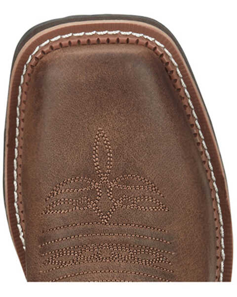 Image #6 - Justin Women's Ema Short Western Boots - Broad Square Toe, Brown, hi-res