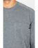 Image #4 - Hawx Men's Heather Gray Logo Crew Long Sleeve Work T-Shirt - Big, Heather Grey, hi-res