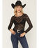 Image #1 - Shyanne Women's Everly Southwestern Embossed Sunrise Buckle Belt, Black, hi-res