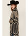 Image #2 - Rock & Roll Denim Women's Southwestern Print Duster Cardigan, Black, hi-res