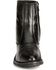 Image #4 - Old West Men's Zipper Western Ankle Boots - Round Toe, Black, hi-res