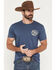 Image #2 - Cody James Men's Whiskey Barrel Logo Short Sleeve Graphic T-Shirt, Navy, hi-res