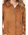 Image #4 - Fornia Girls' Horse Embroidered Fringe Jacket, Camel, hi-res