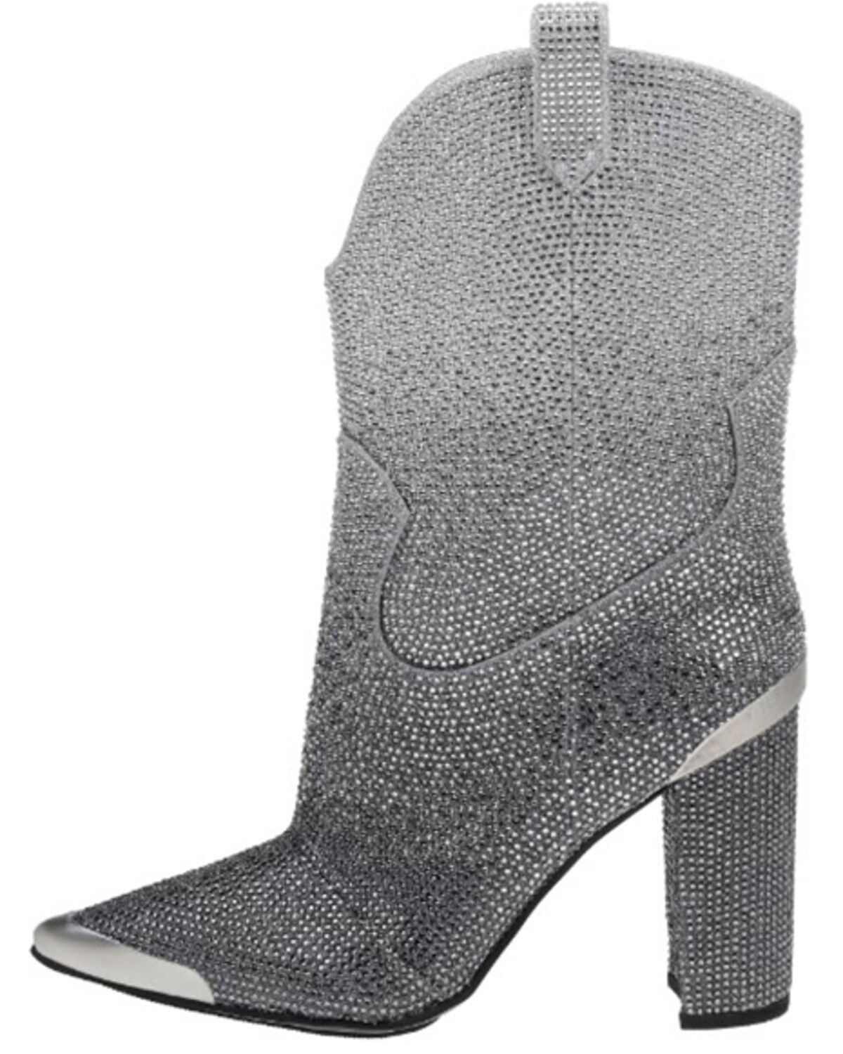 Image #3 - DanielXDiamond Women's Johnny Guitar Western Boots - Snip Toe, Grey, hi-res