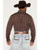 Image #4 - Cody James Men's Red Racer Striped Print Long Sleeve Button-Down Western Shirt, Burgundy, hi-res