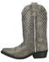 Image #3 - Smoky Mountain Girls' Magnolia Western Boots - Snip Toe, Grey, hi-res
