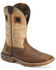 Double H Men's Phantom Rider Western Work Boots - Soft Toe, Medium Brown, hi-res